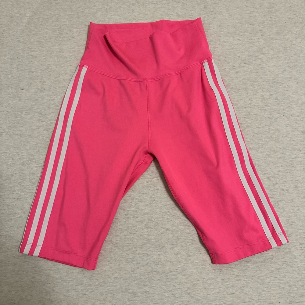 adidas‎ Kids Pink Leggings with White Stripes